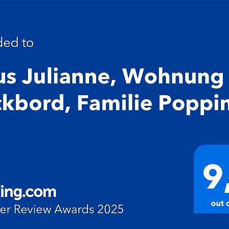 Haus Julianne, Wohnung Backbord, Familie Poppinga Norderney Exteriör bild